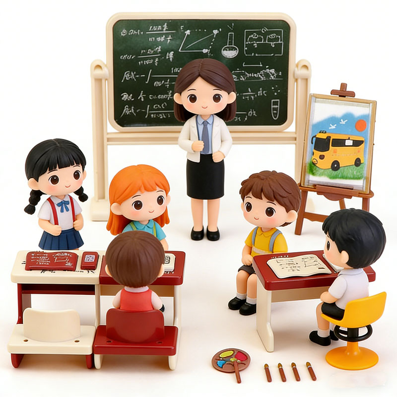 Kids Education Classes - Juego de Muebles en Miniatura para