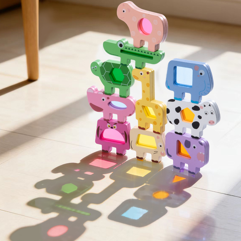 Kids Educational Box - Juego de bloques apilables de acrílico
