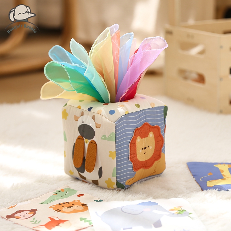 Kids Educational Box - Juguetes Montessori, caja mágica de pañuelos