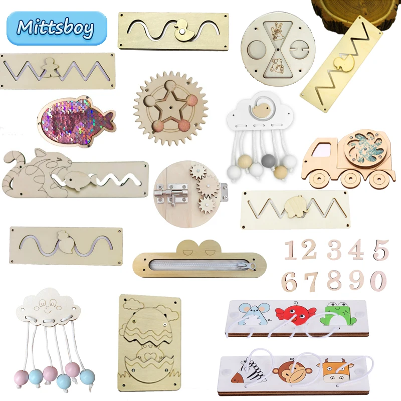 Kids Educational Box - Tablero ocupado DIY, juguetes educativos Montessori,