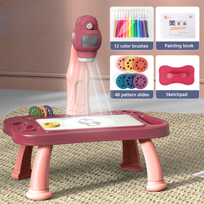 Kids Education Table - Proyector inteligente para niños, juego de