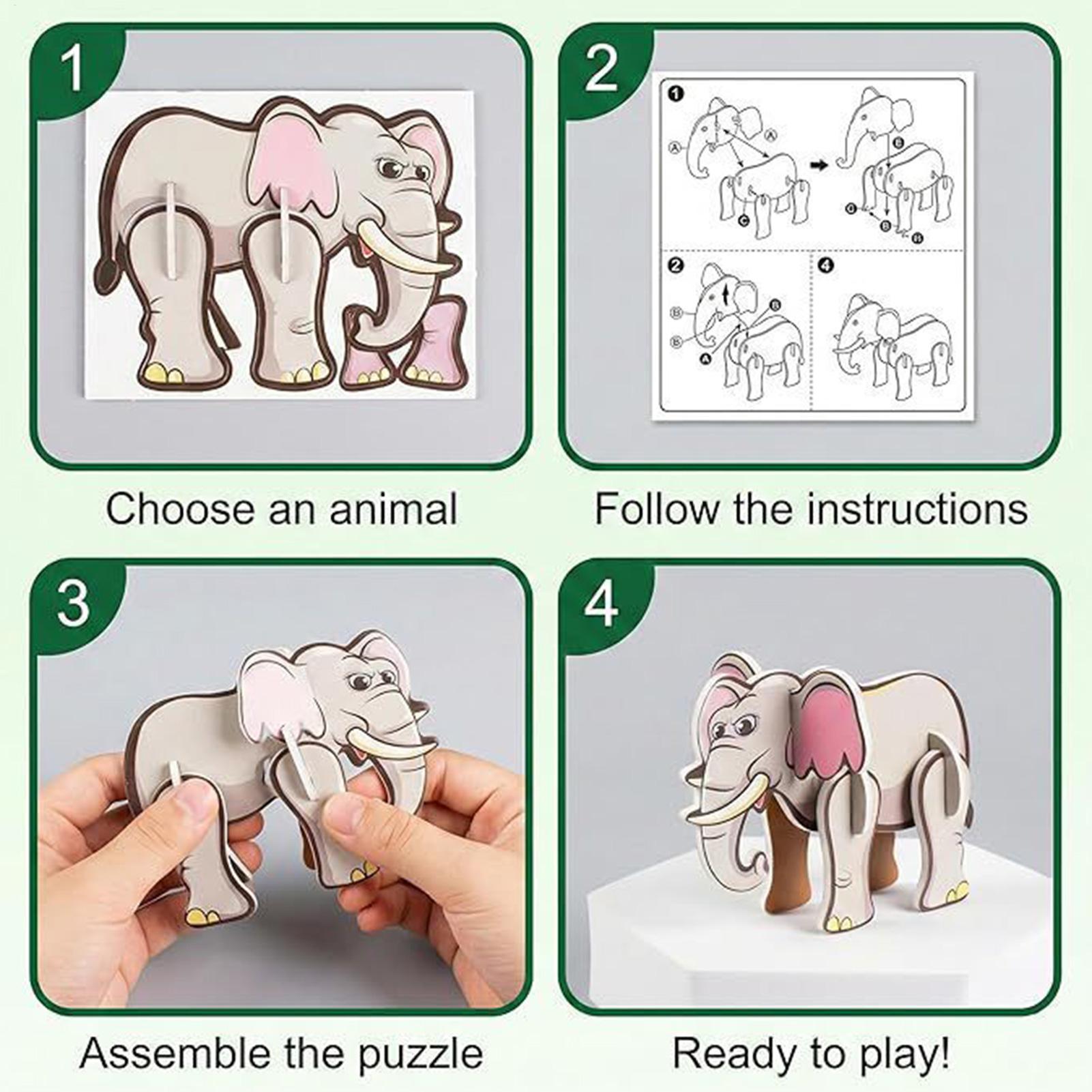 Educational Cartoon For Kids - Rompecabezas de dibujos animados en 3D