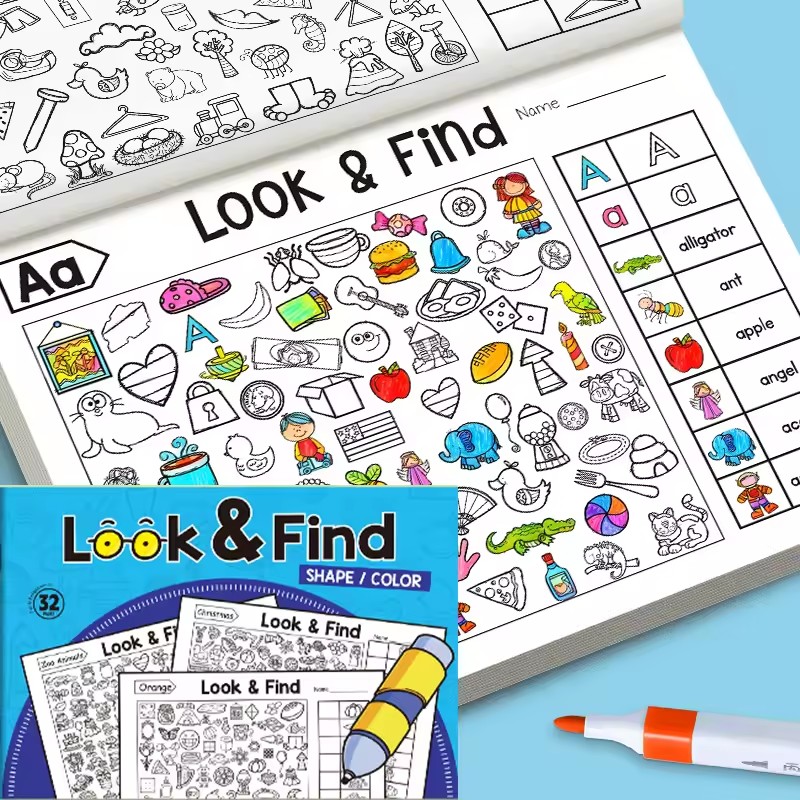 Kids Education And You - Libro para colorear Look And Find