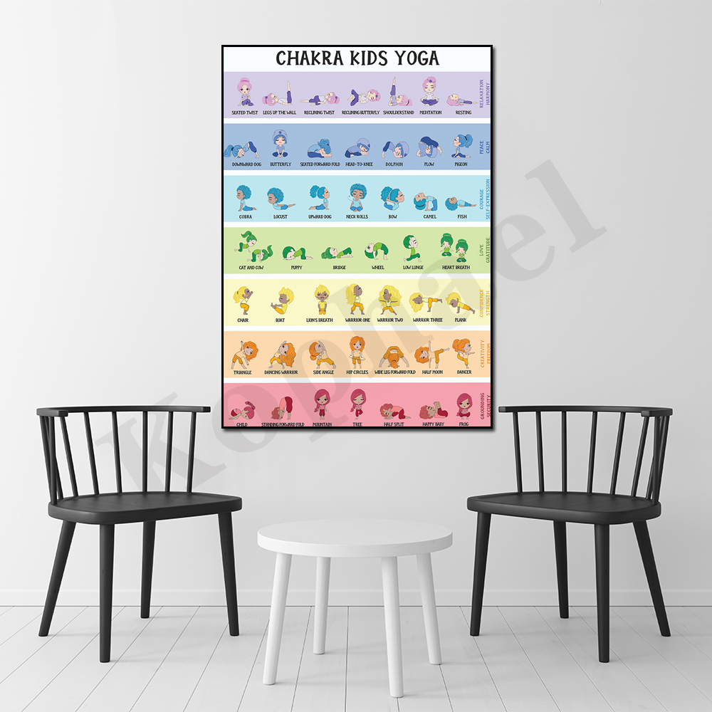 Chakra Yoga Poses para niños,  - Kids Yoga Education reseña y precio