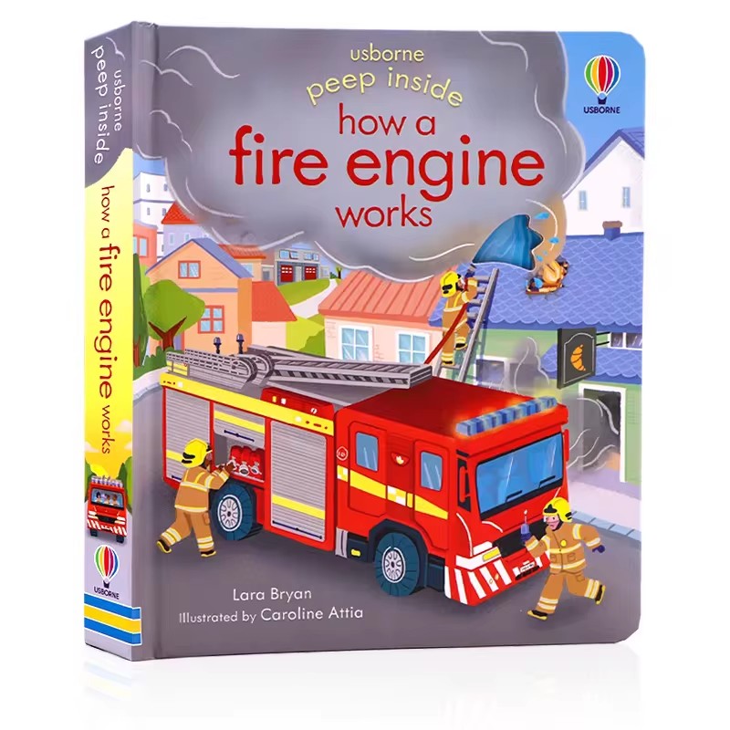 Usborne Peep Inside How A Fire - Kids Education And You reseña y precio