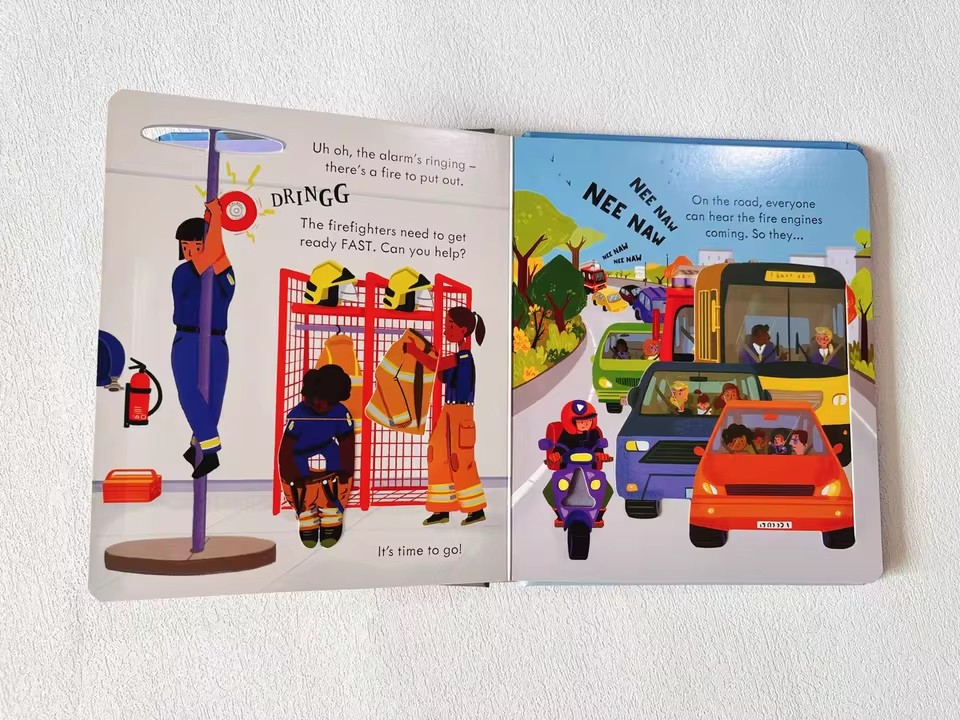 Usborne Peep Inside How A Fire - Kids Education And You reseña y precio