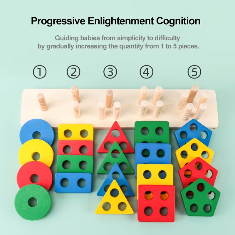 Juegos de madera Montessori, j - Kids Educational Box reseña y precio