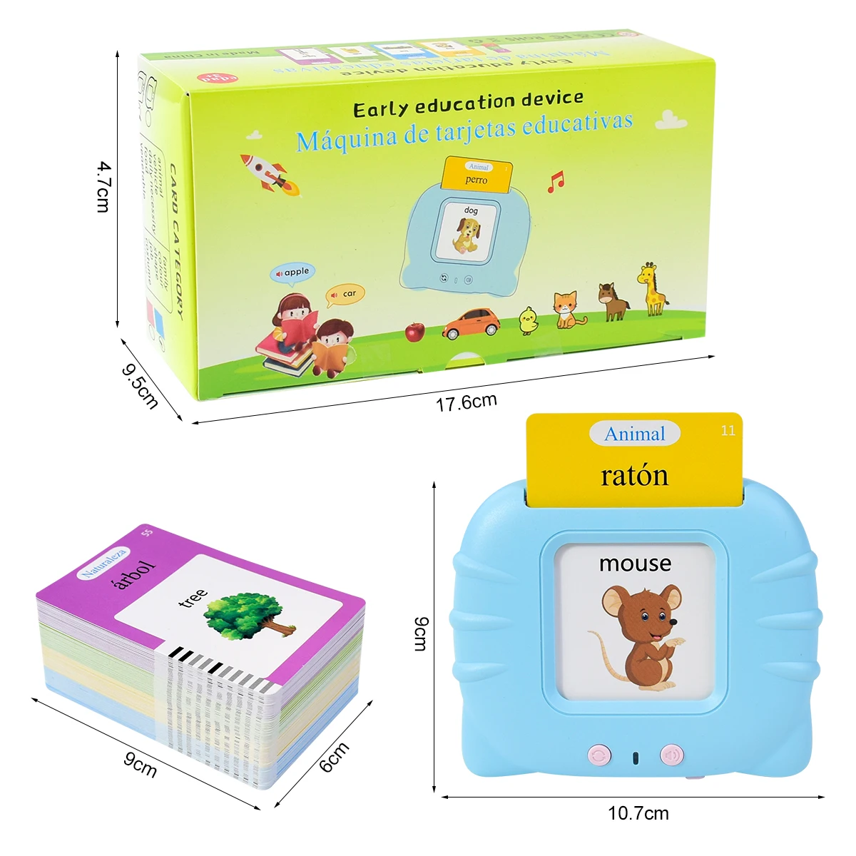 Tarjetas cognitivas electrónic - Kids Educational Games Learn English reseña y precio