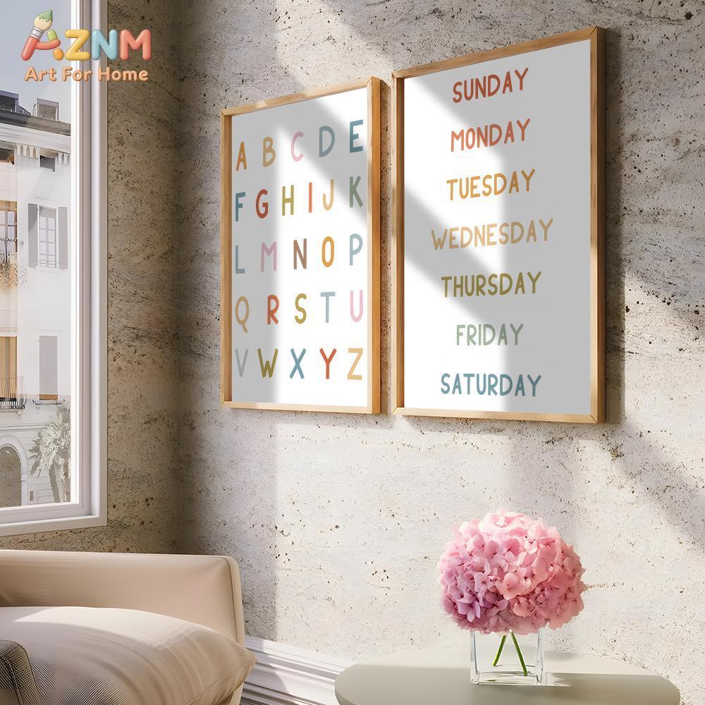 AZNM - Lienzo educativo con nú - Educational Cartoon For Kids reseña y precio