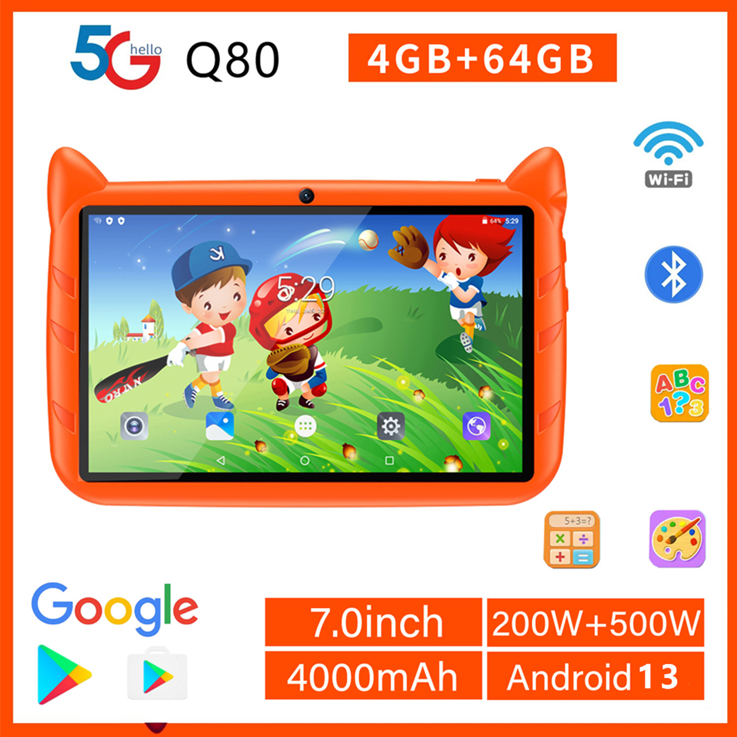Nuevo 5G WiFi tableta para niñ - Kids Education Tablets reseña y precio