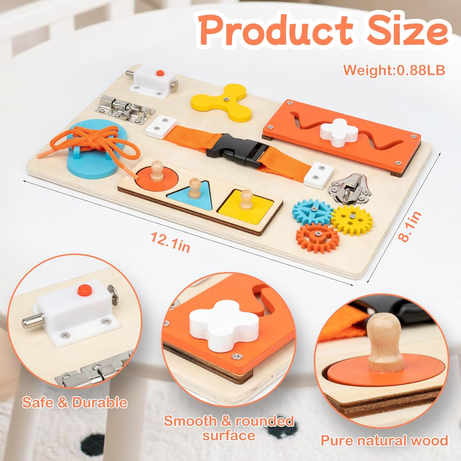 Tablero ocupado Montessori par - Kids Educational Box reseña y precio