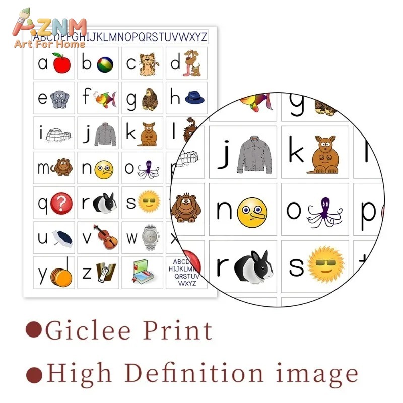 AZNM Póster de lienzo sin marc - Kids Yoga Education reseña y precio