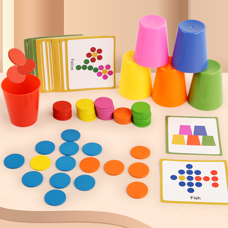 Juego de tazas apilables para  - Kids Education Table reseña y precio