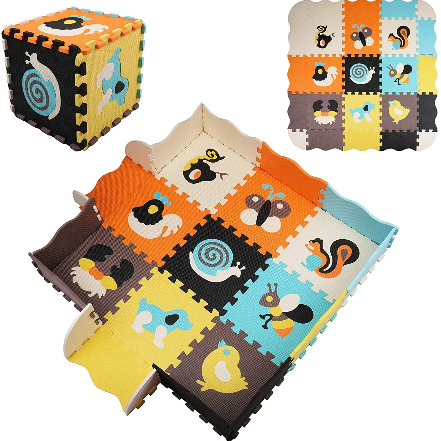 Alfombra de juego con diseño d - Kids Yoga Education reseña y precio